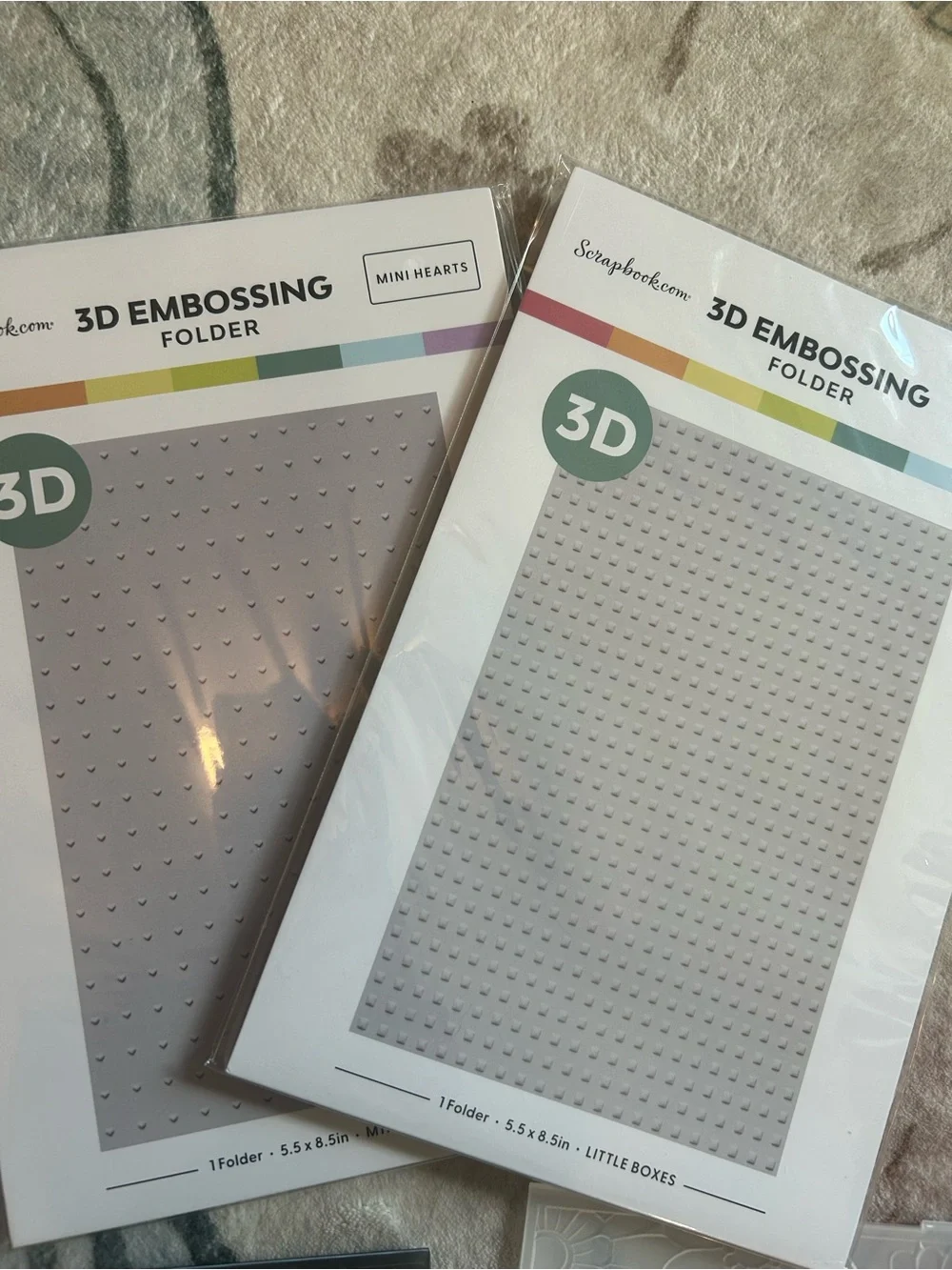 Scrapbook Embossing Folders and Presses Lot
